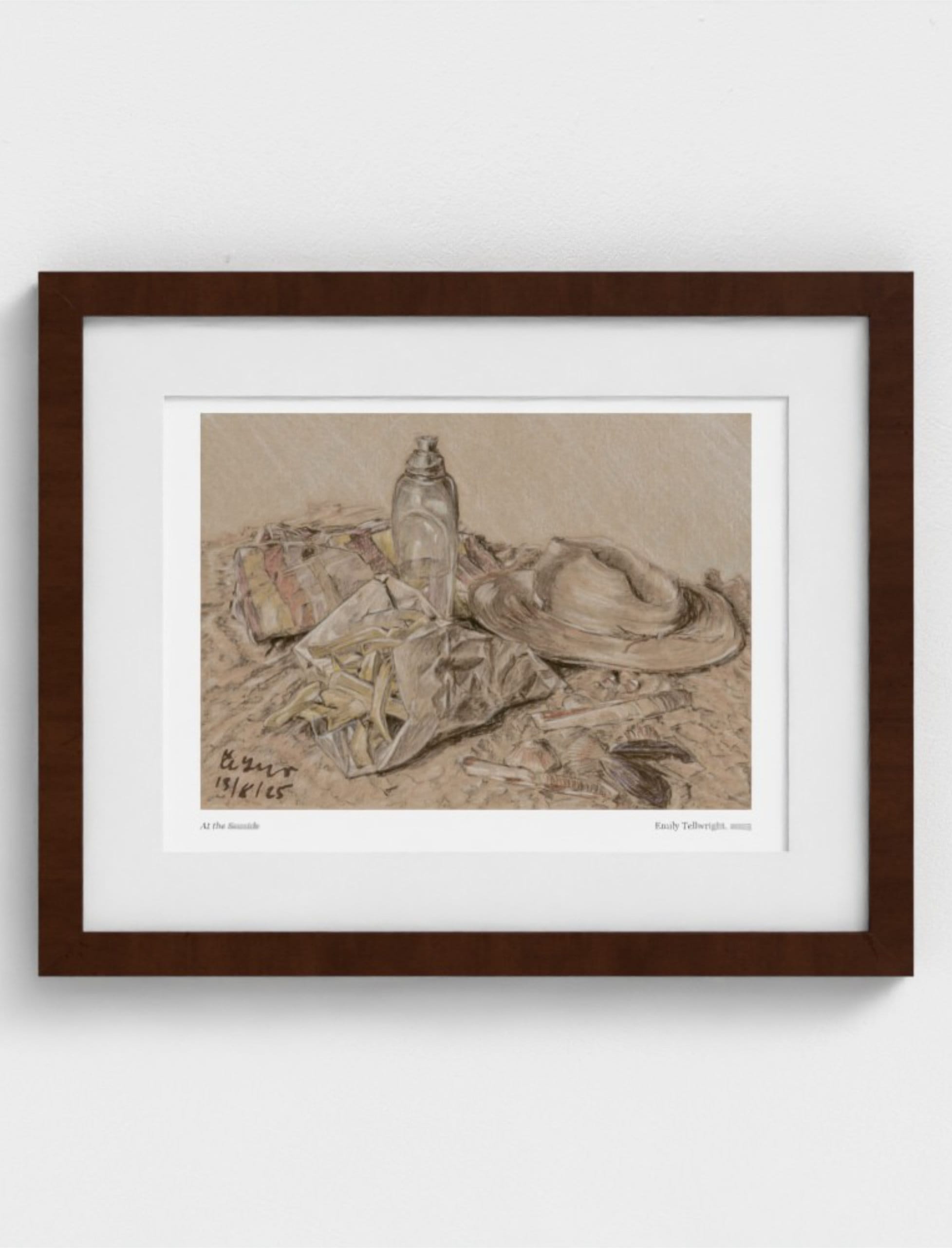 At the Seaside Framed Art Print