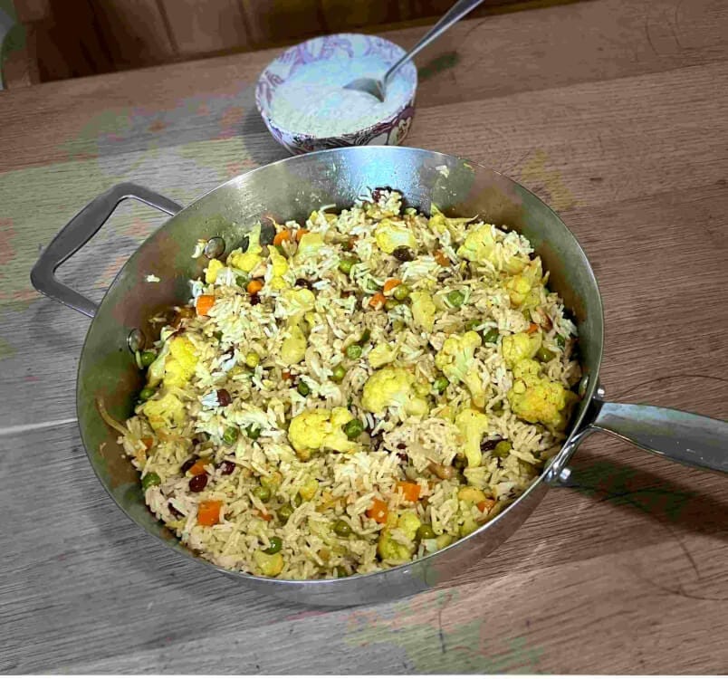 Vegetable biryani