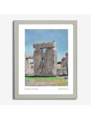 Sunny Summer at Stonehenge framed art print