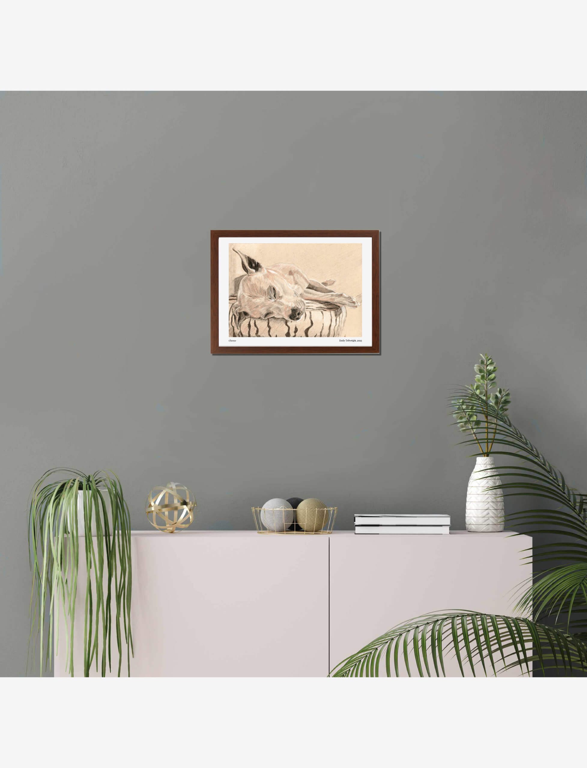 Chance framed art print by emily tellwright