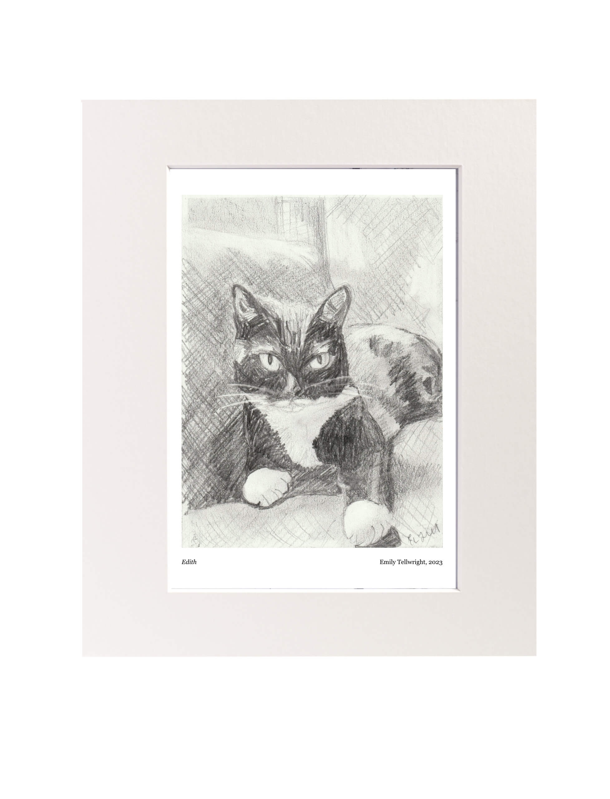 Edith Art Print Mounted