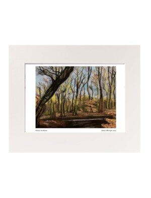 Winter Woodland mounted art print