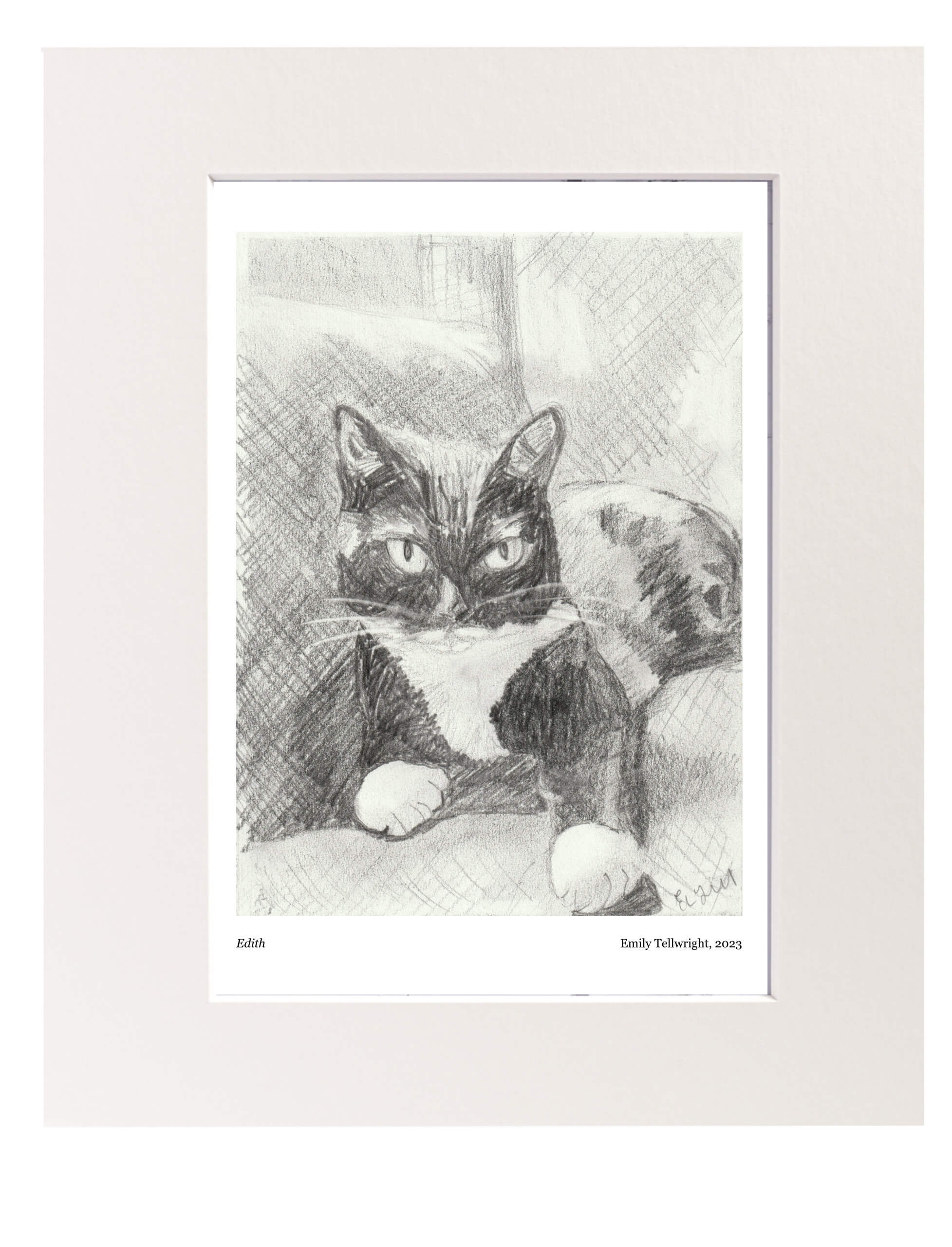 Edith Art Print Mounted