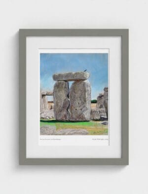 Sunny Summer at Stonehenge Framed Art Print