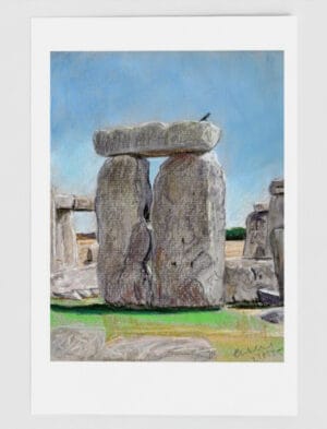 Sunny Summer at Stonehenge greetings card
