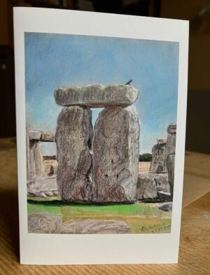 Sunny Summer at Stonehenge Greetings Card