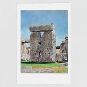 Sunny Summer at Stonehenge greetings Card
