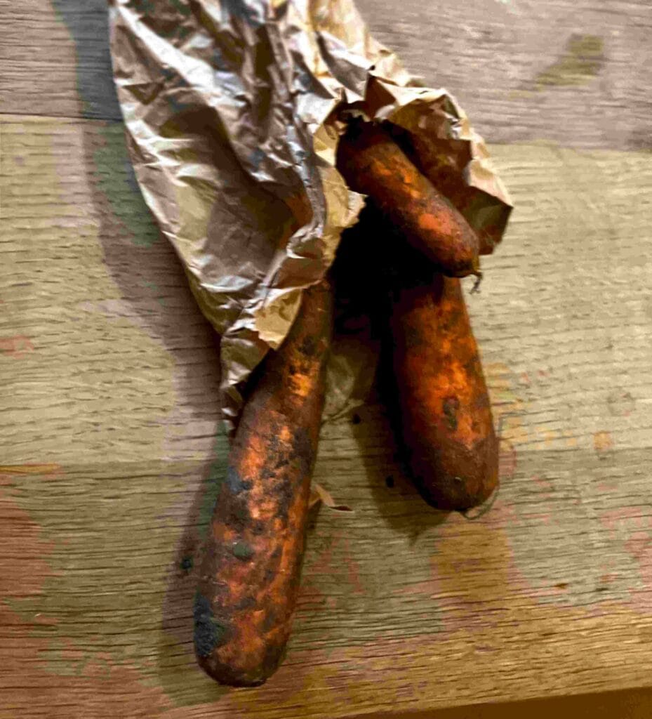 Carrots in a paper bag