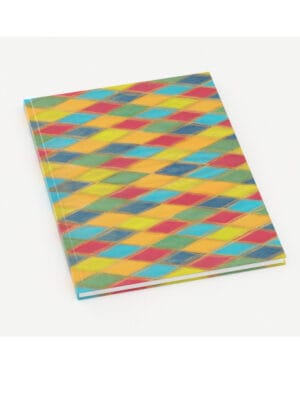 Harlequin Notebook featuring a hand-painted design by Emily Tellwright
