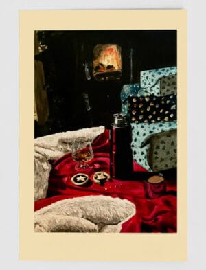 Santa's Tea Break Christmas Card