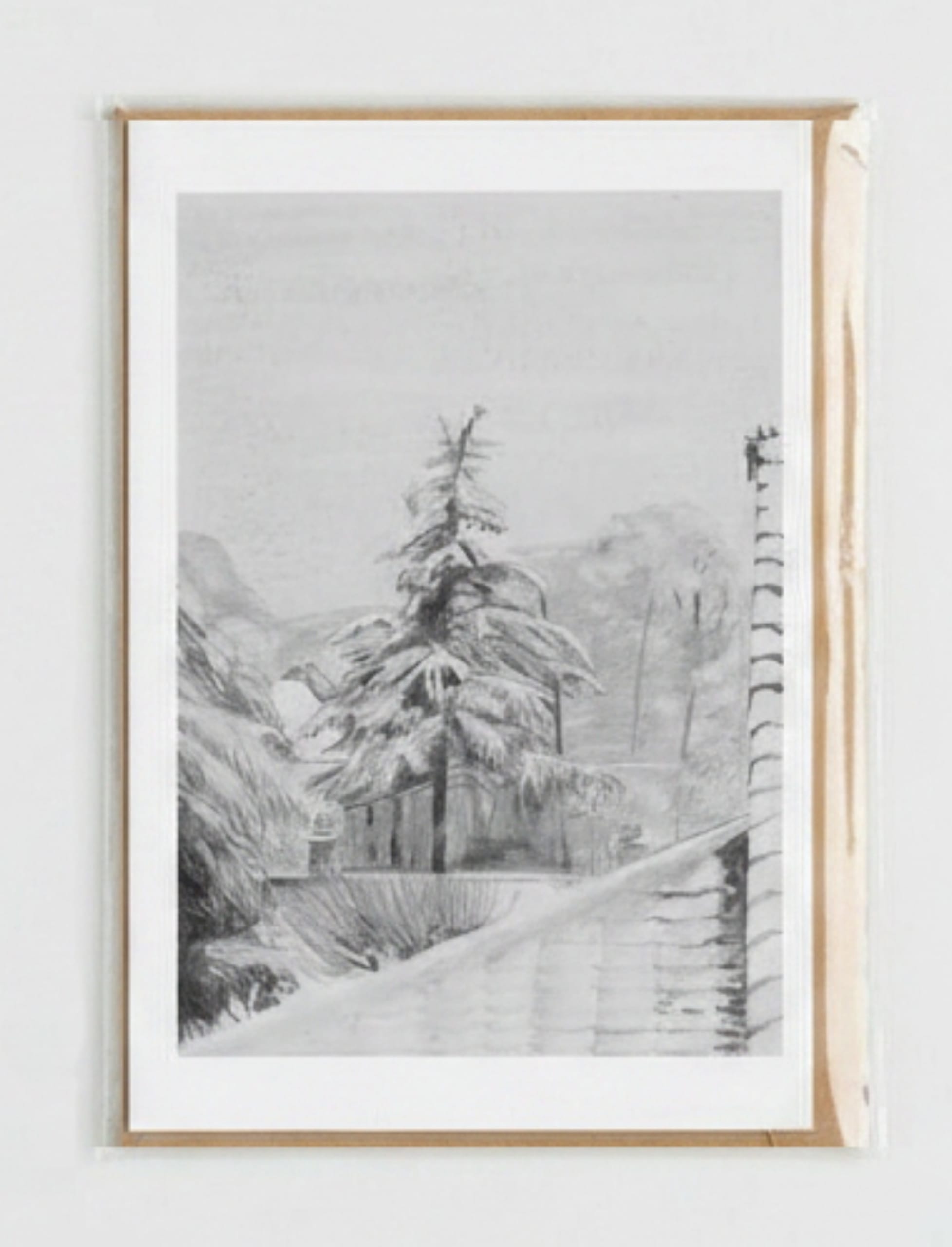 Snowy Fir Tree Greetings card