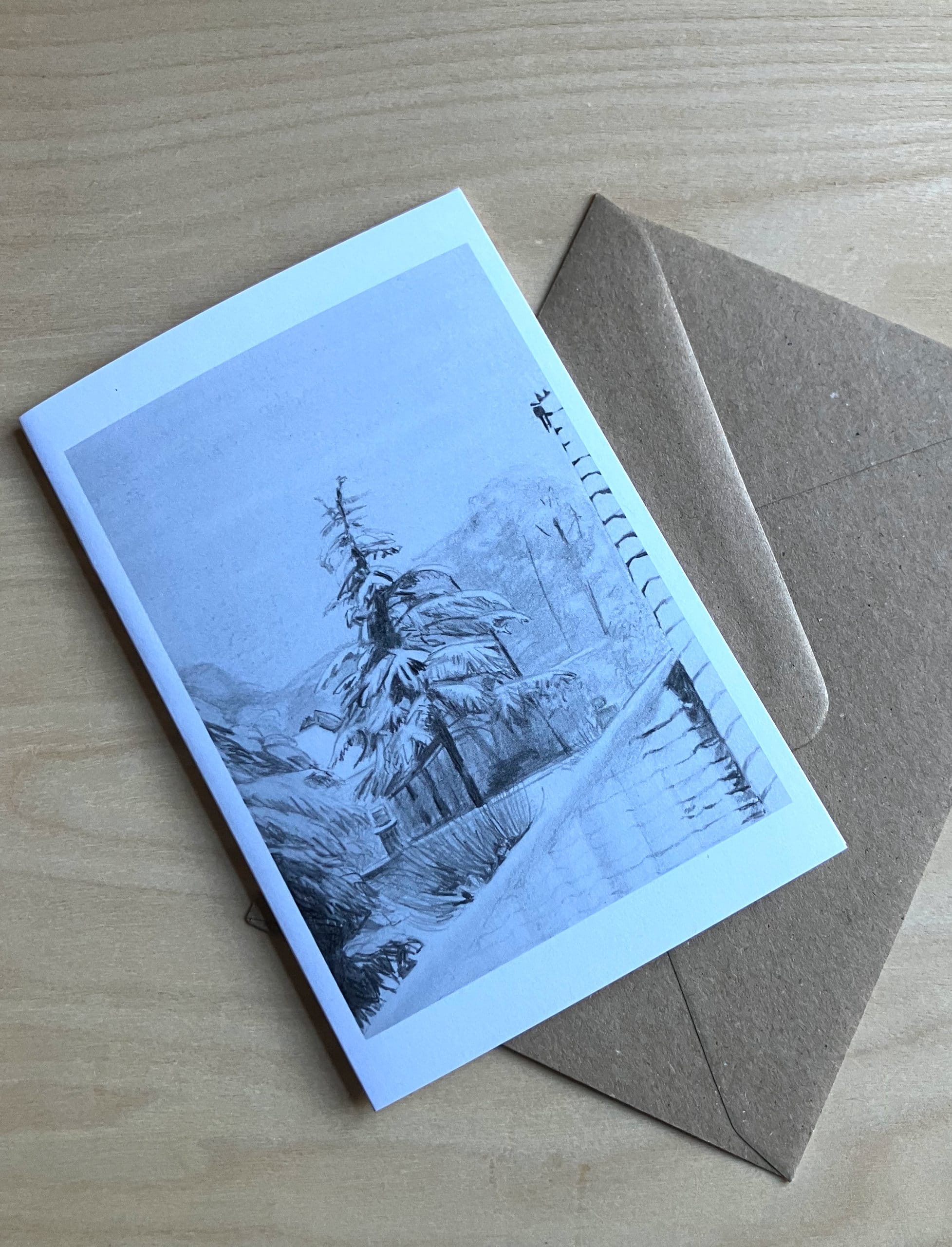 Fir tree christmas card