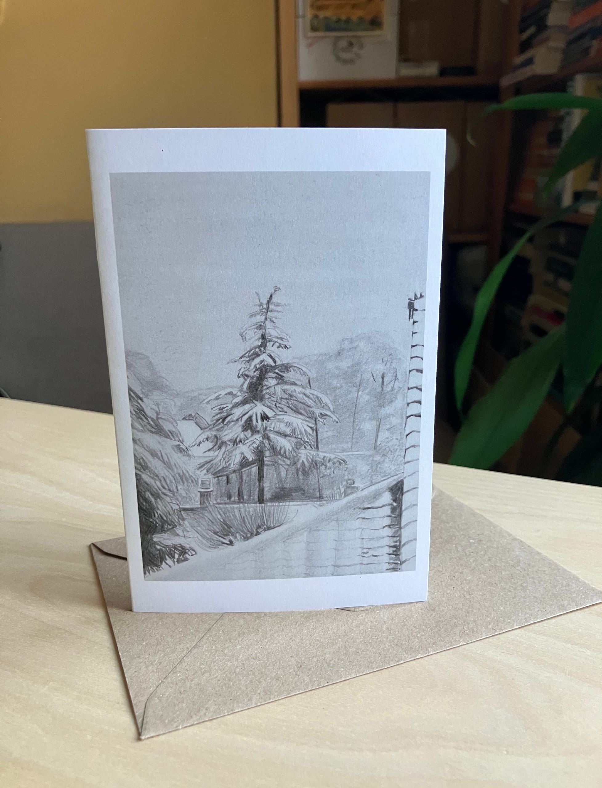 Fir tree christmas card