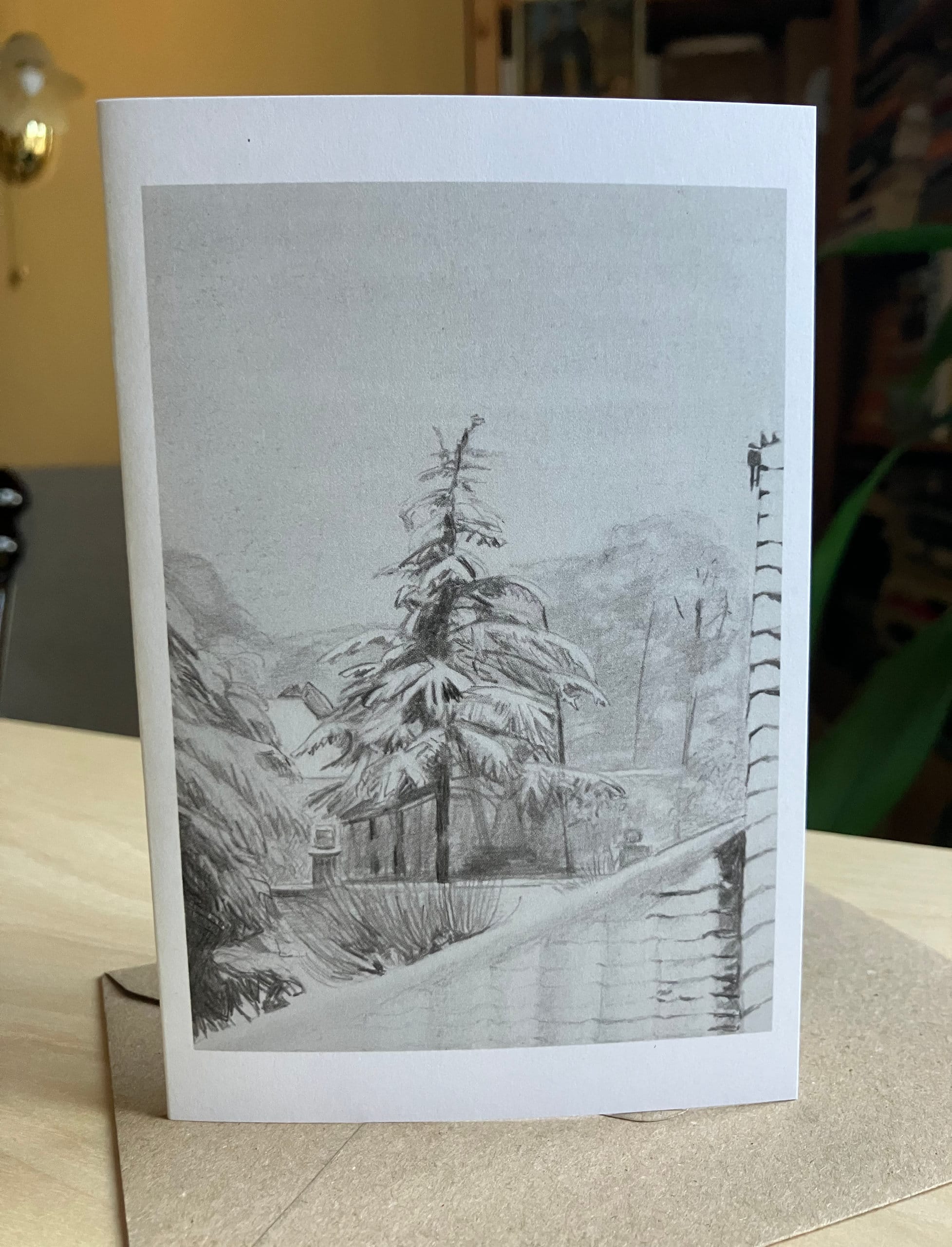 Fir tree christmas card