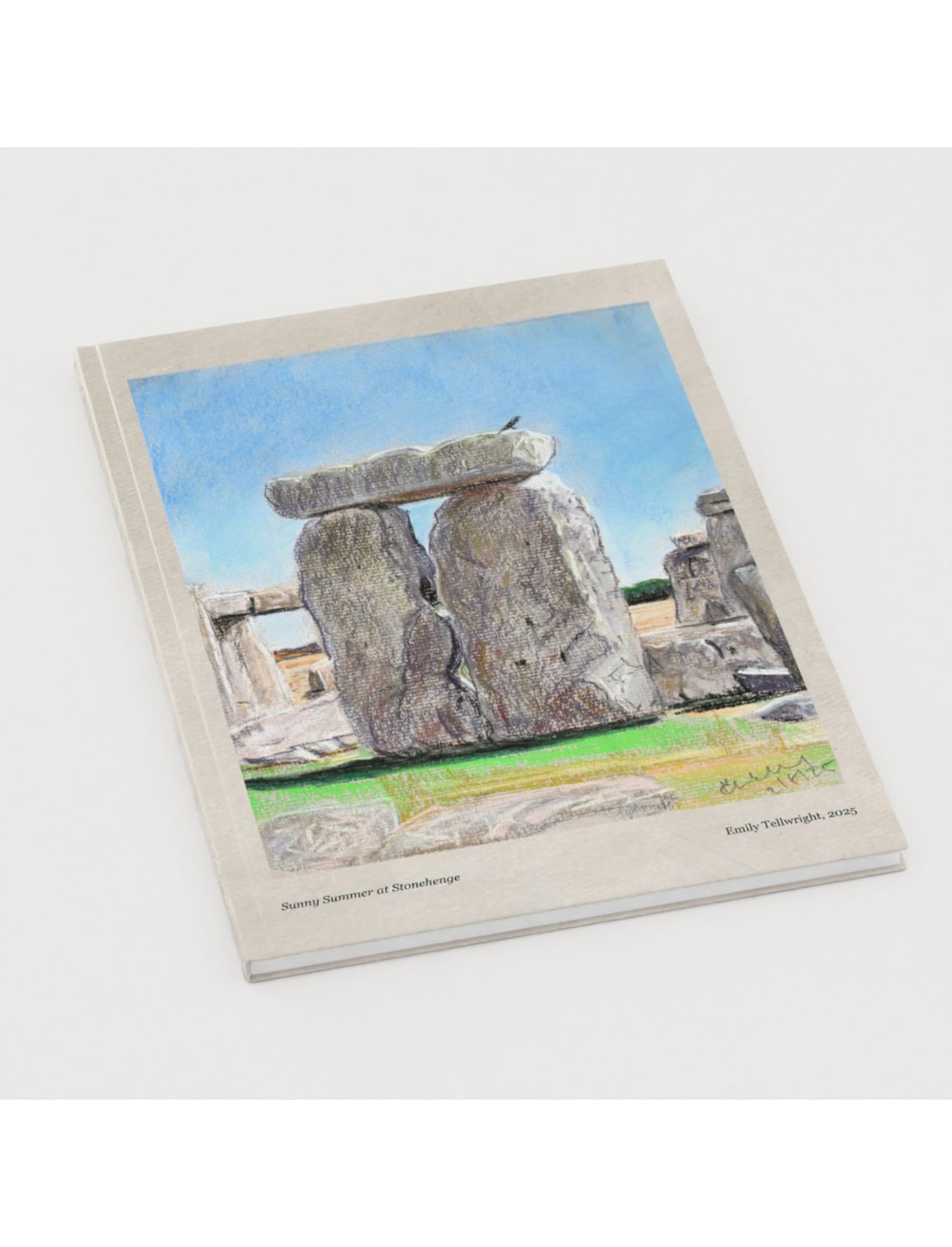 Sunny Summer at Stonehenge hardback notebook