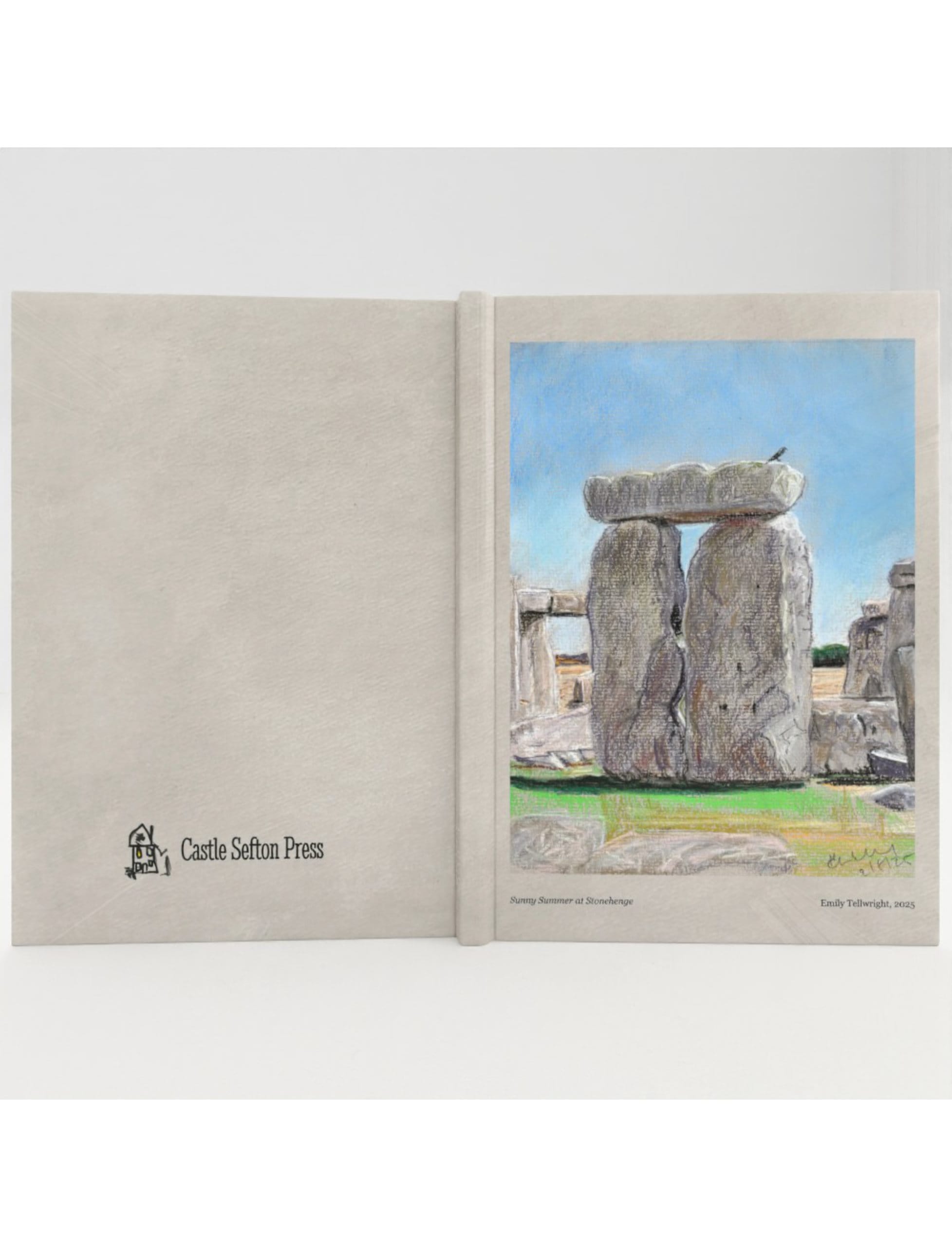 Sunny Summer at Stonehenge hardback notebook