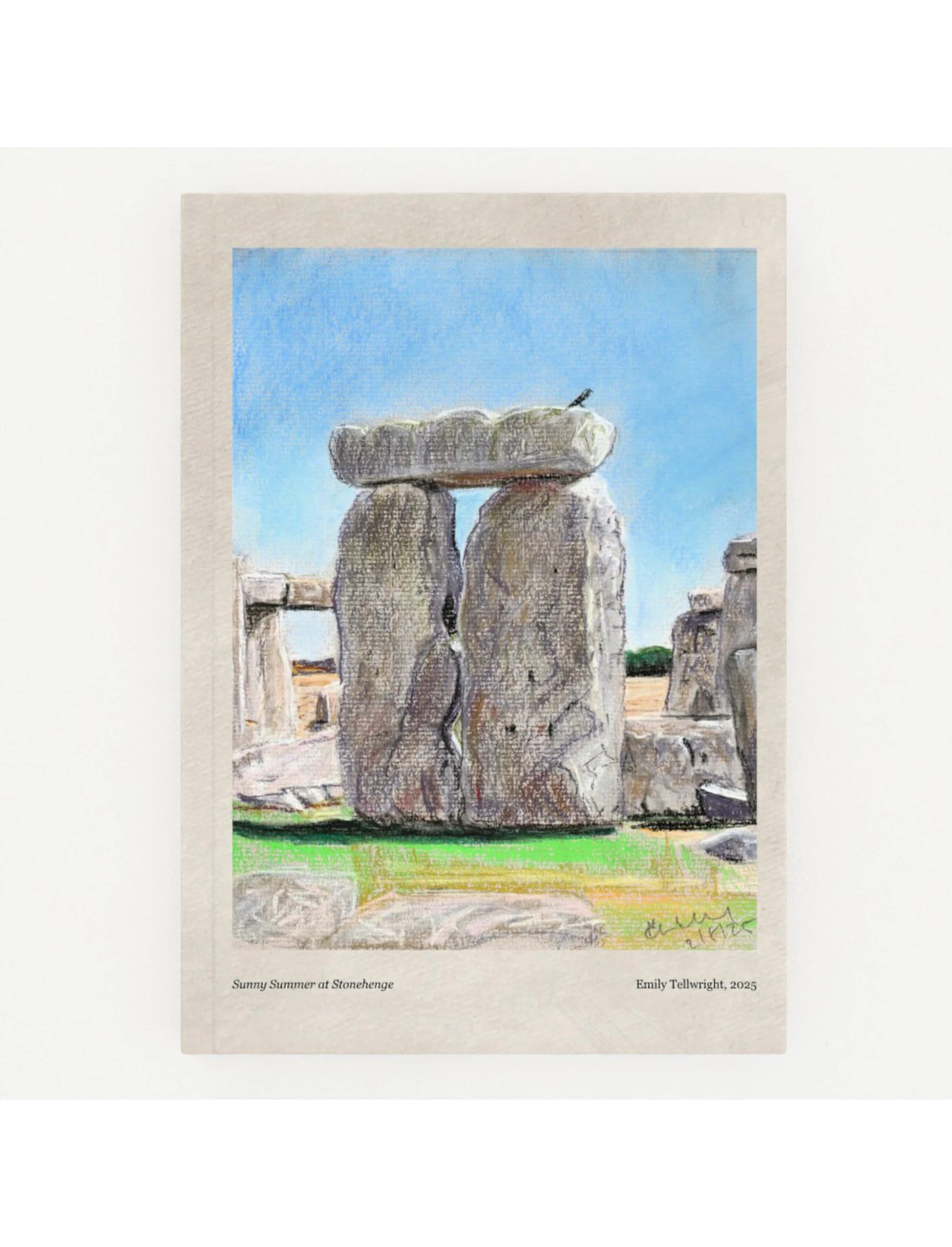Sunny Summer at Stonehenge hardback notebook