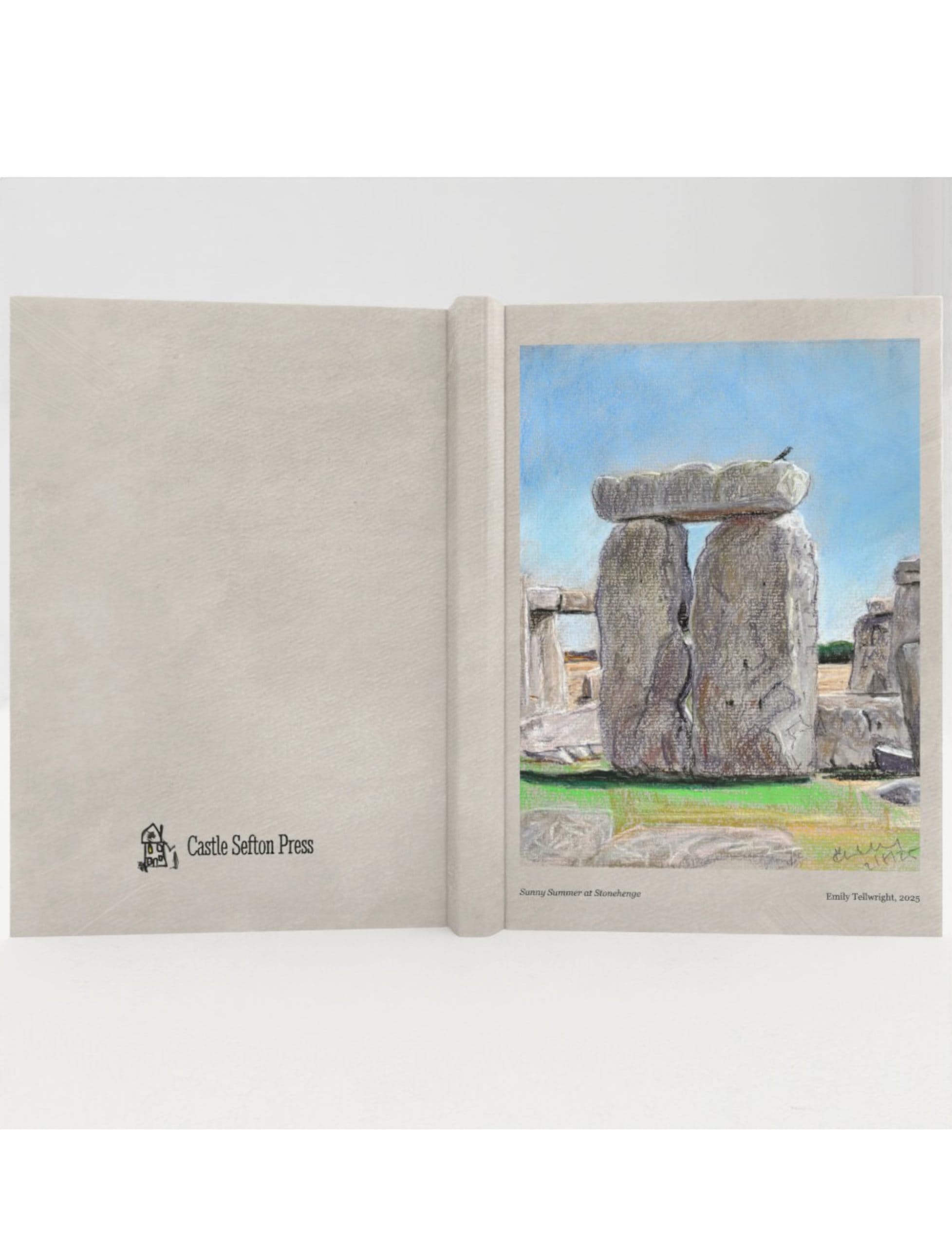 Sunny Summer at Stonehenge hardback notebook
