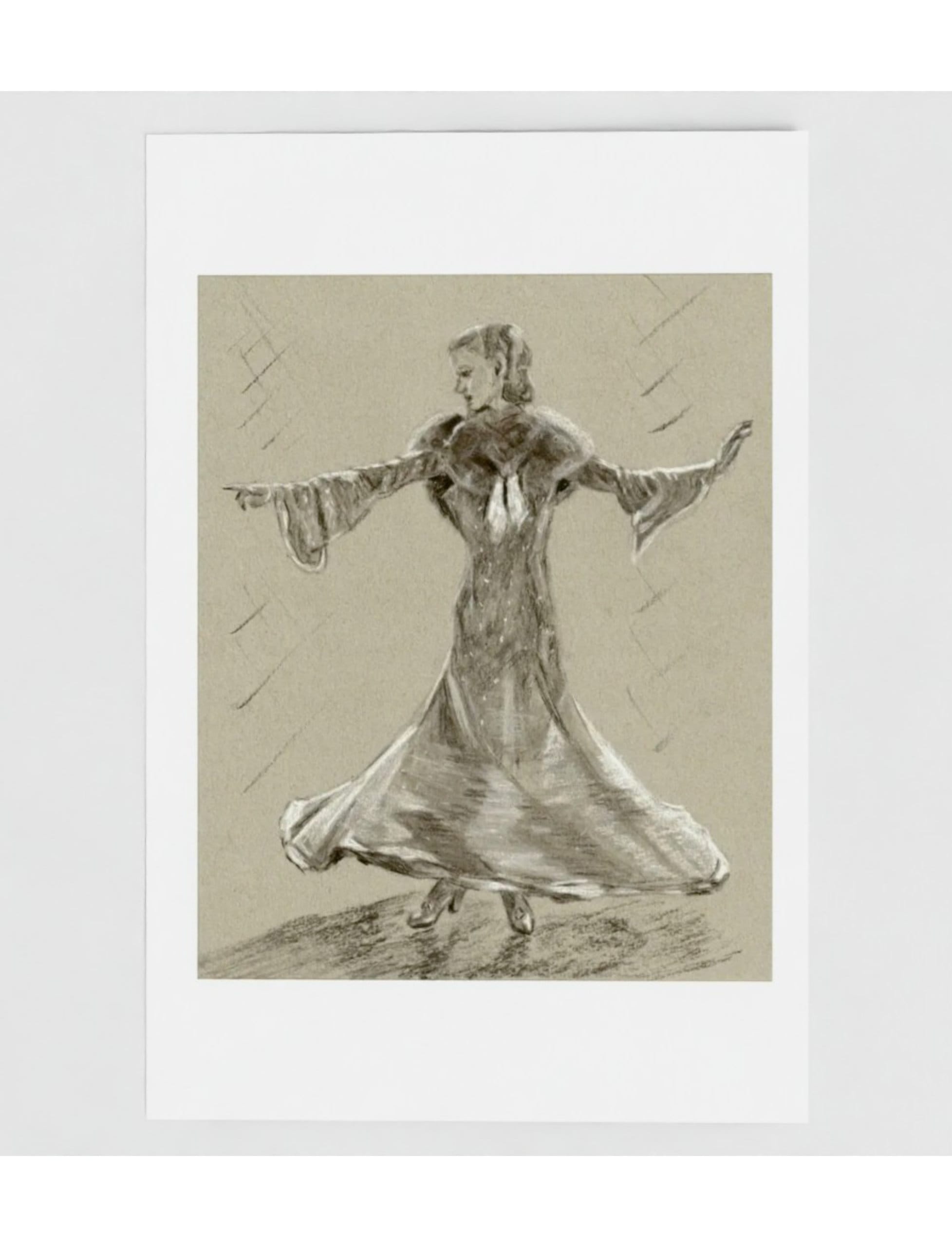 Ginger no 4: let's face the music and dance greetings card