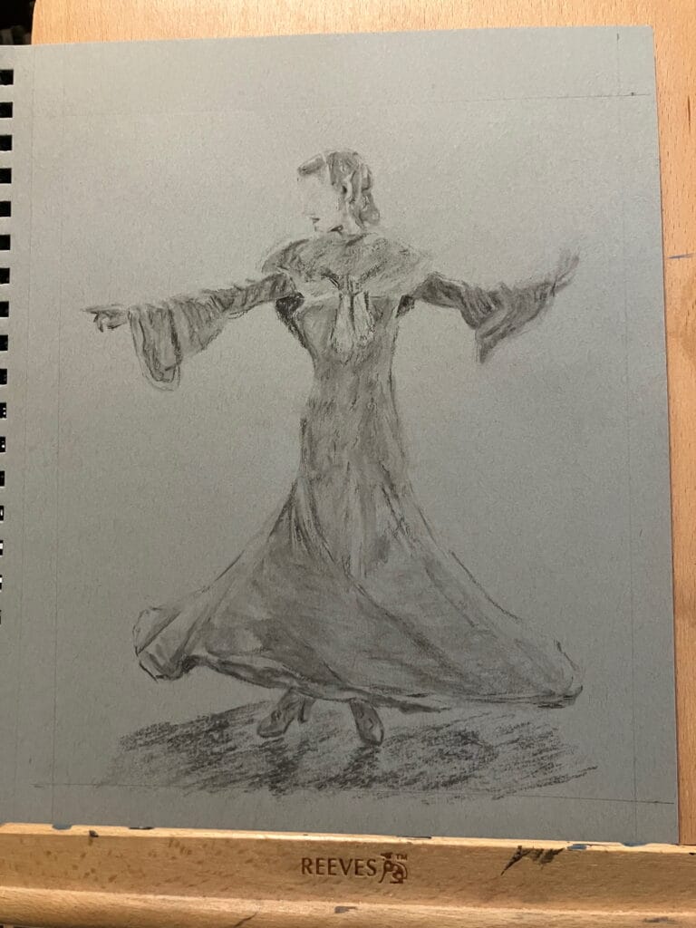 Ginger in progress: art practice
