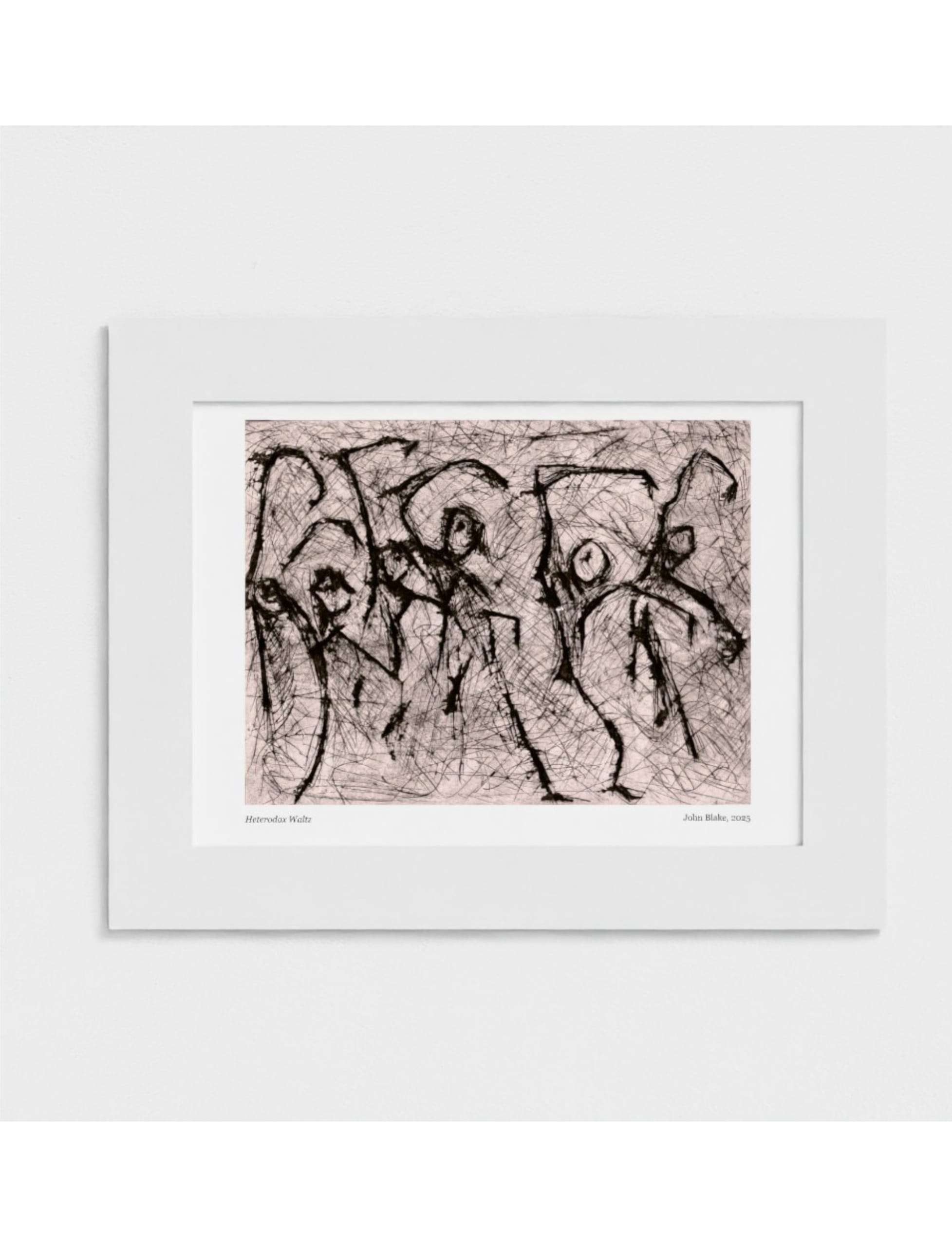 Heterodox Waltz mounted art print